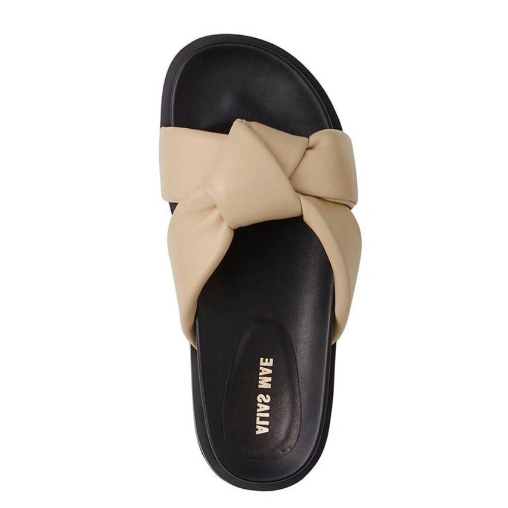 ALIAS MAE Sofia Leather Sandals - Natural